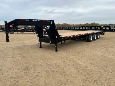 NEW 2026 SWS 8.5 x 30' Gooseneck Trailer Tri Dual Axle 3 x 10,000 lb Axles w/ Electric Brakes on all...