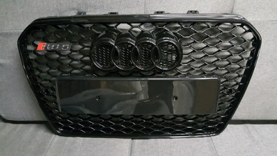 AUDI A5 S5 RS RS5 LOOK BLACK CHROME GRILLE B8.5 GRILL 2013 2014 2015 2016 WE ALSO HAVE BUMPER FOG LI...