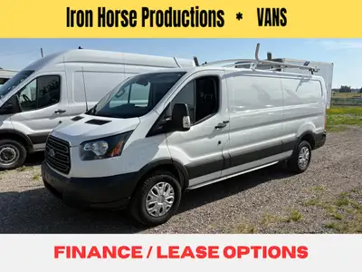 CAN FINANCE or LEASE, 2018 TRANSIT T-250 CARGO VAN, $5,000 UPFITTED Super Clean White Exterior with...