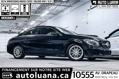Auto Luana 2014 MERCEDES-BENZ CLA-Class PRENEZ UN RENDEZ-VOUS / BOOK AN APPOINTMENT (514) 327-5553 8...