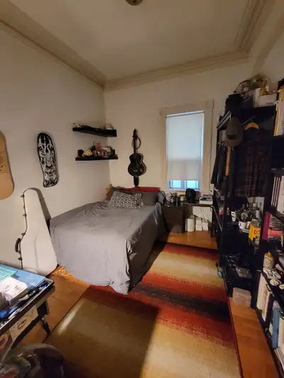 Bright, spacious room available in a shared three-bedroom apartment in Queen West & Gladstone Ave ar...