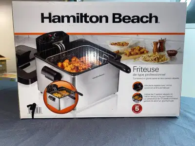 Hamilton Beach Friteuse 1 ou 2 paniers Prix Liqui WOW ! 62,99 $ Valeur en magasin 89,98 $+Tx WM03-08