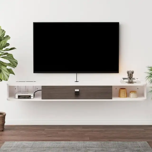 Bixiaomei Floating TV Unit,Wall Mounted TV... ID# 7098 in TV Tables & Entertainment Units in Markham / York Region - Image 2