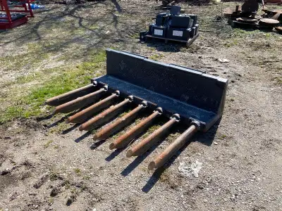 Welcome to Stoneage Equipment 5.5' rock fork digger, skid steer quick attach. Do not hesitate to rea...