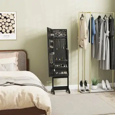*BNIB!* HOMCOM Free Standing Armoire Organizer, Lighted Mirrored, View more