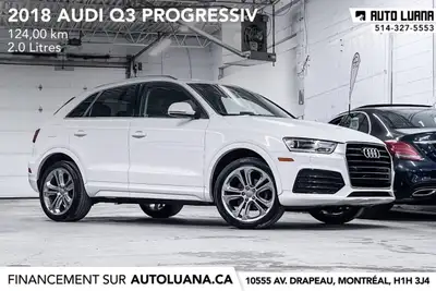 Auto Luana 2018 AUDI Q3 PRENEZ UN RENDEZ-VOUS / BOOK AN APPOINTMENT (514) 327-5553 124000 KM CERTIFI...