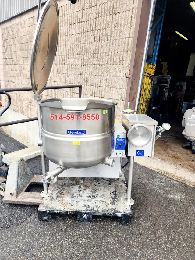 Cleveland 40 Gallon Tilting Gas Steam Pot  Marmite a Vapeur in Industrial Kitchen Supplies in City of Toronto - Image 6