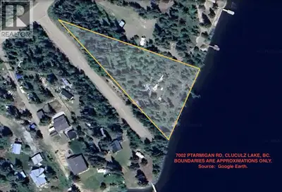 CLUCULZ LAKE: 226 Lineal Feet of Lakeshore Waterfront with a Panoramic View! 1.185 acre treed pie-sh...
