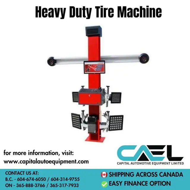 New 3D Wheel Alignment Machine – ETL Certified with Warranty in Other Parts & Accessories in Richmond