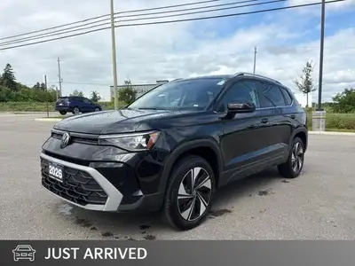 Recent Arrival! New Price! Black 2026 Volkswagen Taos Comfortline AWD 8-Speed Automatic 1.5L I4 Turb...