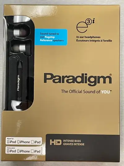Paradigm Shift e3i In-Ear Headphones - BRAND NEW, View more