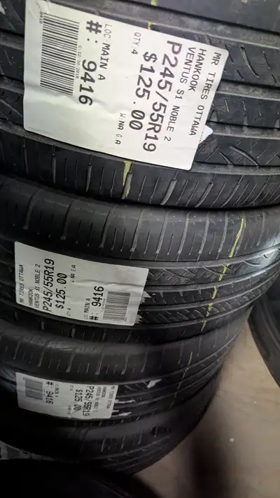 SET OF 4X HANKOOK VENTUS S1 NOBLE 2 TAG # 9416 ALL SEASON Size: 245/55/19 245/55/19 Excellent condit...