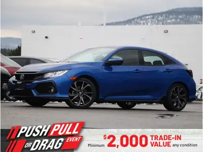 2017 HONDA CIVIC HATCHBACK SPORT - NO ACCIDENTS - ONE OWNER - BC VEHICLE - BACKUP CAMERA - HEATED FR...