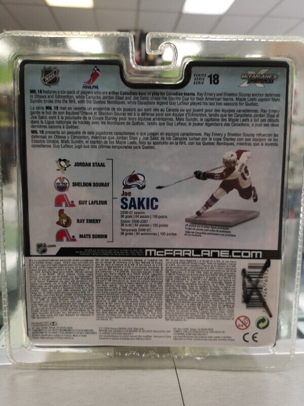 Joe Sakic 19 Colorado Avalanche NHL McFarlane Toys Spawn in Other in Oakville / Halton Region - Image 2