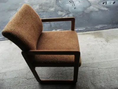 BEIGE MATERIAL CHAIR NEW. STRONG, View more
