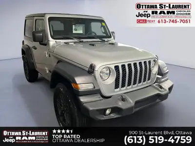 LETS GET READY FOR SUMMER WITH THIS STUNNING 2024 JEEP WRANGLER SPORT S 2 DOOR 4X4 IN SHARP SILVER Z...