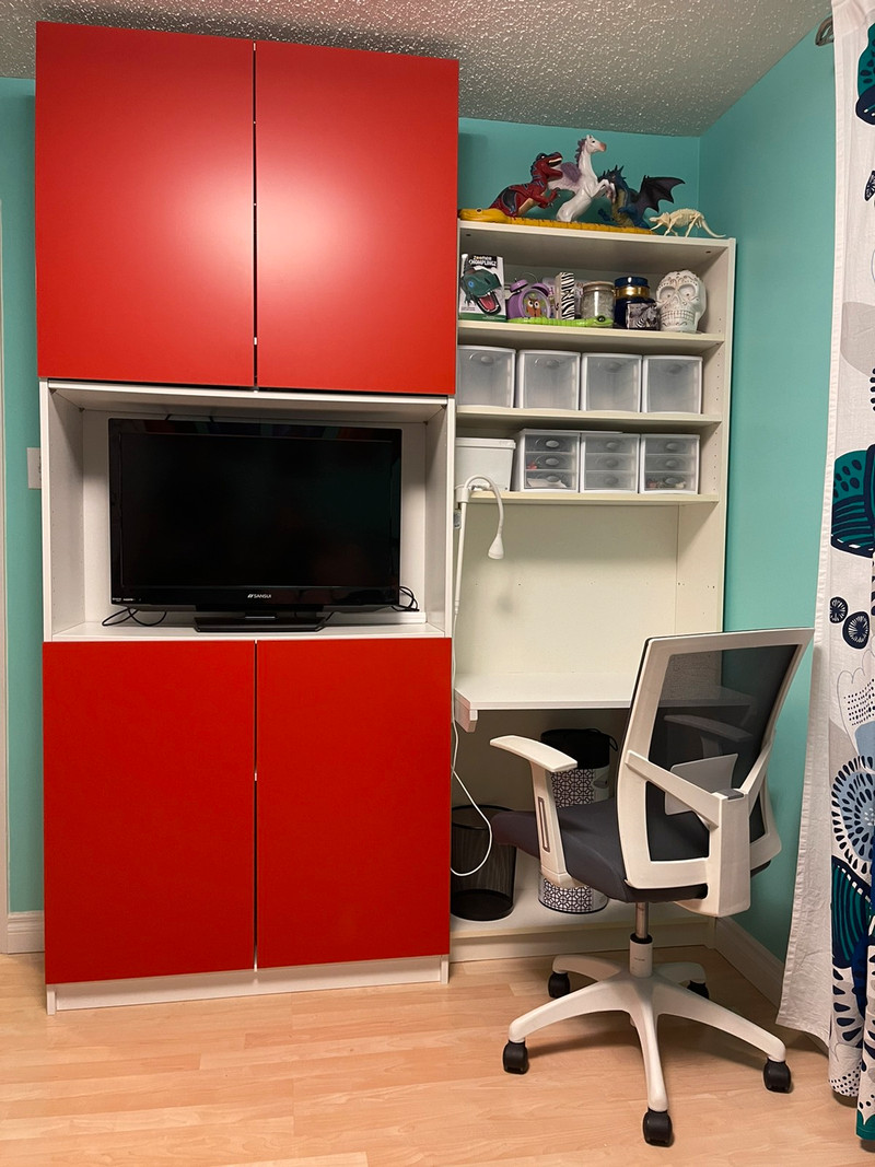 Ikea Billy bookcase desk with Pax Desks Calgary Kijiji