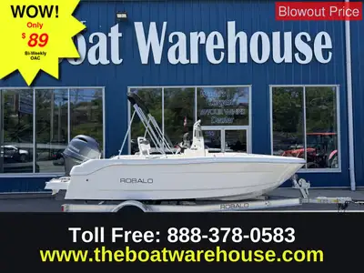 Robalo R160, 90HP Yamaha, Bimini Top, Tilt Helm, Removable Bow Cushion, Fold Down Console Windshield...