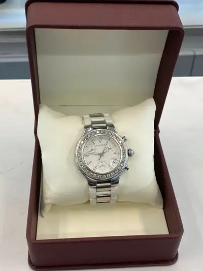 Cartier Must 21 Chronoscaph Watch 31 Diamonds totalling approximately 1.5CT Swiss Quartz Movement St...