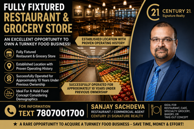 FULLY FIXTURED RESTAURANT & GROCERY STORE FOR SALE, View more