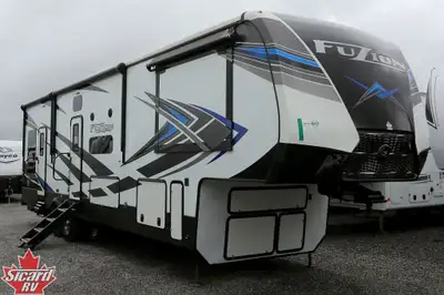 Introducing the 2020 Fuzion 369, from Keystone. The Fuzion 369 has space for your toys and all the g...