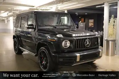 This Mercedes-Benz G-Class has a strong Twin Turbo Premium Unleaded V-8 4.0 L/243 engine powering th...