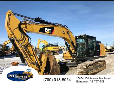 2016 Caterpillar 320FL Excavator c/w dig bucket, clean-up bucket, hydraulic thumb, Catwalks, Front g...