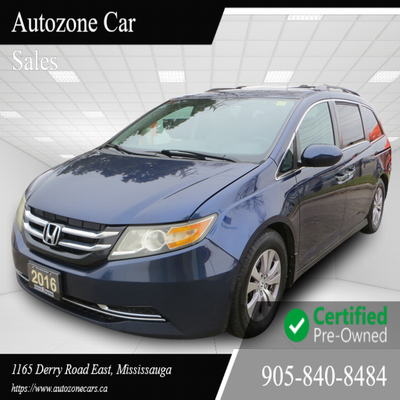 This 2016 Honda Odyssey EX-L Passenger Van is a spacious and reliable choice for your family adventu...