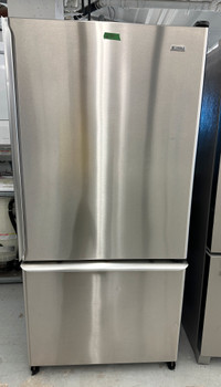 1551-Refrigerateur Kenmore 33'' Stainless Congelateur en Bas Fri