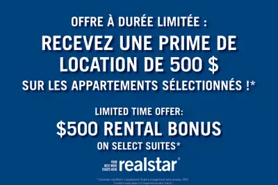 4-1/2 +BUREAU (2 BEDROOM + DEN APARTMENT) À LOUER À GATINEAU !