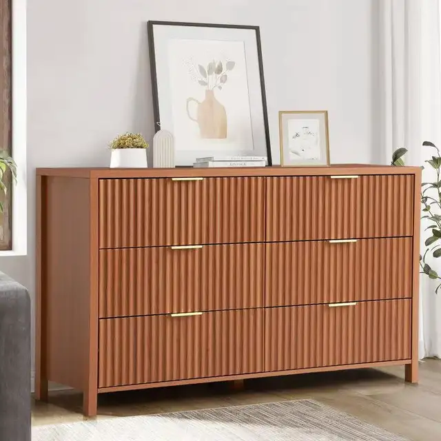 6-Drawer Fluted Front Dresser & Anti-Tip Safety Special $199 | Dressers ...