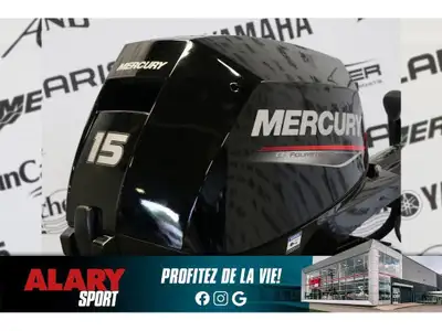 Alary Sport 2026 Mercury Mercury 15EH A DEMARREUR ELECTRIQUE Mercury Mercury 15EH À DÉMARREUR ÉLÈCTR...