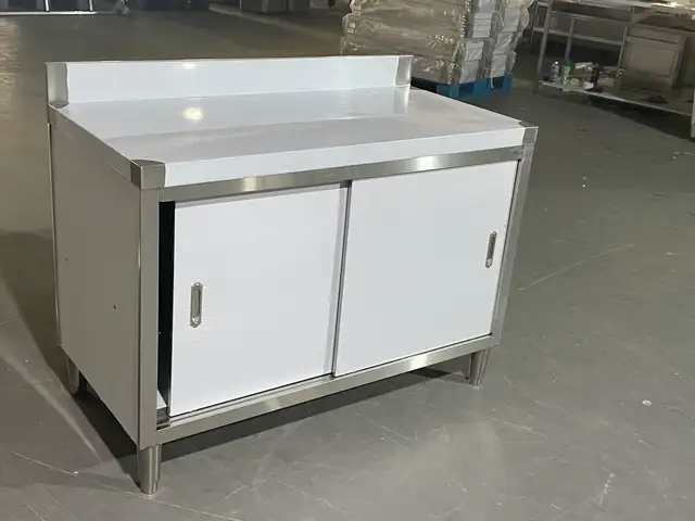 SS SLIDING DOOR BENCH GARAGE AND RESTAURANT PREP TABLE 1218237 in Other in Regina - Image 4