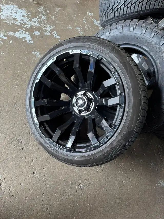 Four New 22″ 6x139.7 Fuel Rims w/ 285/45R22 Pirelli Winter in Tires & Rims in Oakville / Halton Region - Image 5