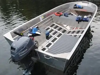 Boat only, No engine or trailer. Heavy duty transom and transom support like no other! Traction grip...