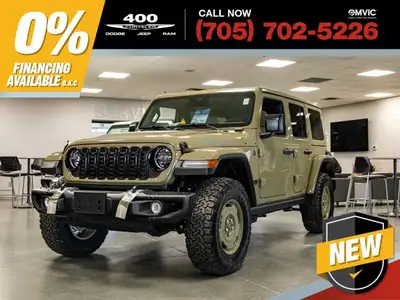 Welcome to 400 Chrysler Dodge Jeep Ram. The 2026 Jeep Wrangler is a brand new, iconic 4x4 SUV built...