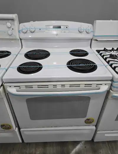 GE 30" White Electric Coil Top Stove Oven Range CAN DELIVER, View more