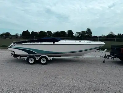 454 MERCRUSIER BRAVO 1 DRIVE TOILET GARMIN STRIKER 5 EZLOADER TRAILER INCLUDED Maple City Marine 680...