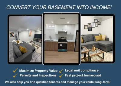 Legal Basement Renovation- Earn Extra Income!, View more