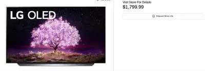  LG C1 OLED 48" 4K TV – $650 CAD OBO, View more