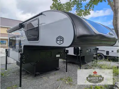 Palomino Real-Lite hard side truck camper HS-1803 highlights: Hot/Cold Outside Shower Aluminum Frami...