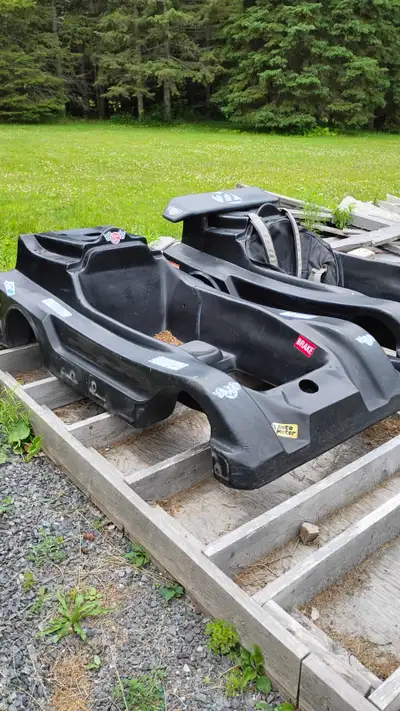 Go-kart fiberglass bodies and a greater bumpers seat belts $450 each