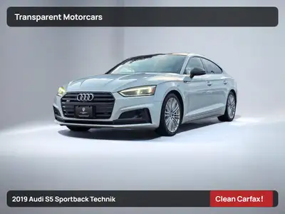 Transparent Motorcars is pleased to offer this beautiful Glacier White Met 2019 Audi S5 Sportback Te...
