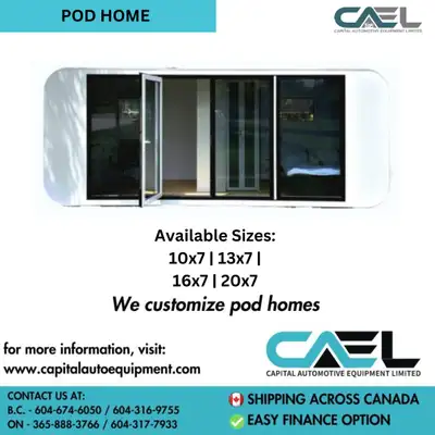 Own Your Pod: Finance Available for Brand New Pod Homes/Offices in Various Sizes Seamless Living, Di...