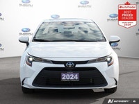 Recent Arrival! Odometer is 14620 kilometers below market average! White 2024 Toyota Corolla LE SUNR... (image 7)