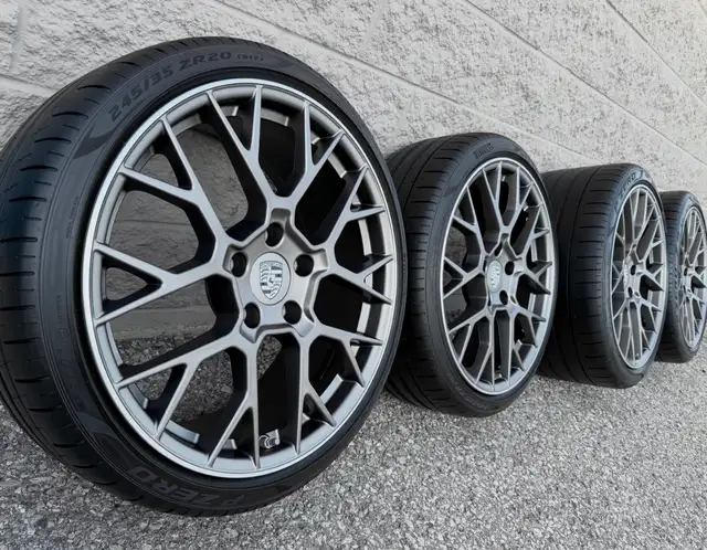 (85%) 4x Porsche 911 *992* 20"/21" OEM Summer Wheels Package in Tires & Rims in City of Toronto - Image 2