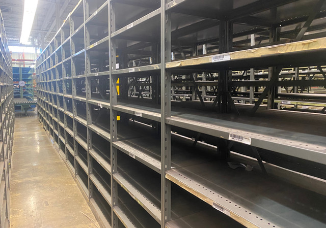 Used industrial shelving - 18” deep x 36” wide x 8’4 tall in Other Business & Industrial in Mississauga / Peel Region - Image 2