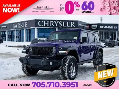Welcome to Barrie Dodge Chrysler Jeep. REIGN,QUICK ORDER PACKAGE 24W WILLYS -inc: Engine: 3.6L Penta...