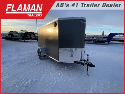 2026 ROYAL 5'X10' +2' V-NOSE ENCLOSED CARGO TRAILER Color: Charcoal (1) 2900lb Lippert Spring Axle T...