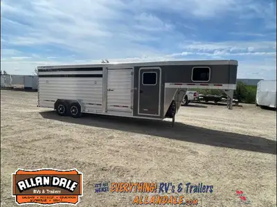 7'6in. X 24' - Horse/Stock Combo! Complete w/ Front Tack Room w/ 4 Saddle Rack, Blanket Bar, Bridle...